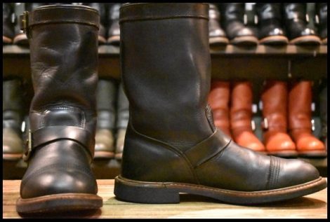 【9D 良品 12年】レッドウィング 8122 アイアンスミス エンジニア ブラック ハーネス 黒 キャップトゥ ブーツ redwing HOPESMORE