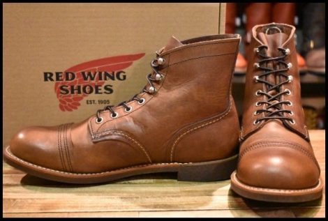 【10D 箱付 美品 22年】レッドウィング 8111 アイアンレンジャー 茶 アンバー ハーネス キャップトゥ ブラウン ブーツ redwing HOPESMORE