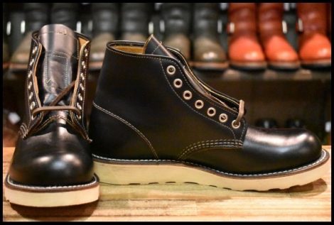 【6.5D 未使用 15年】レッドウィング 9870 アイリッシュセッター クローンダイク プレーントゥ ブラック 黒 ブーツ redwing HOPESMORE