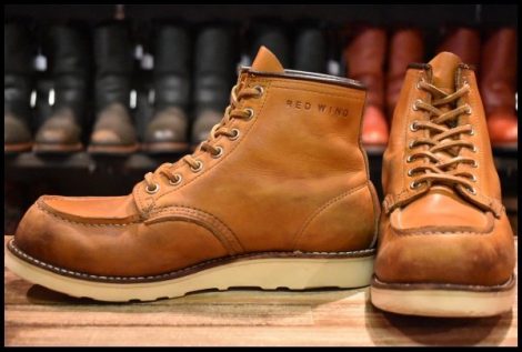 【7.5E 中古 11年】レッドウィング 9875 アイリッシュセッター ゴールドラセット モックトゥ レースアップ ブーツ redwing HOPESMORE