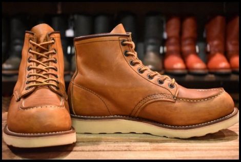 【8D 良品 13年】レッドウィング 875 アイリッシュセッター 茶 オロイジナル モックトゥ レースアップ 編み上げ ブーツ redwing HOPESMORE