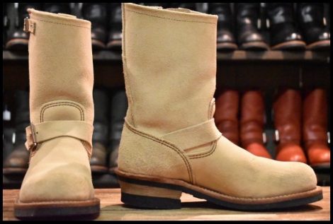 【7.5D 良品 11年】レッドウィング 8268 スエード エンジニア ホーソーンアビレーンラフアウト スチールトゥ ブーツ redwing HOPESMORE