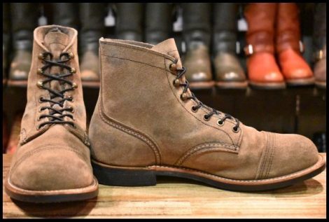 【9.5D 良品 22年】レッドウィング 8087 アイアンレンジャー ミュールスキナーラフアウト 編み上げ ブーツ redwing HOPESMORE