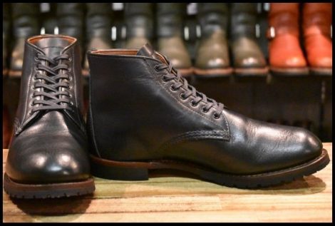 【7.5D 美品 17年】レッドウィング 9071 シェルドン 黒 フェザーストーン ベックマン フラットボックス ブーツ redwing HOPESMORE