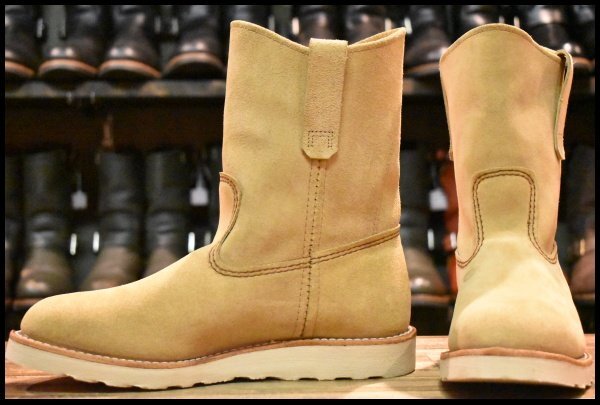 【8.5E 美品 25年】レッドウィング 8168 スエード ペコス ホーソーン アビレーン ラフアウト ブーツ redwing pecos HOPESMORE