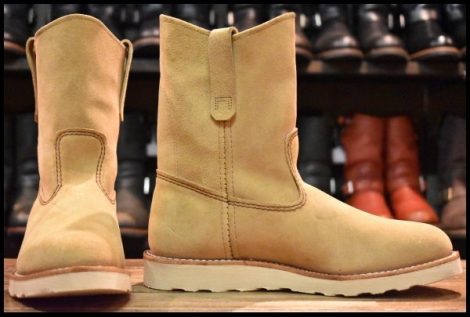 【8.5E 美品 25年】レッドウィング 8168 スエード ペコス ホーソーン アビレーン ラフアウト ブーツ redwing pecos HOPESMORE
