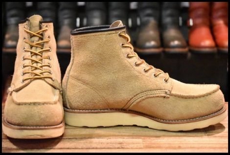 【7E 良品 犬タグ】レッドウィング 8173 スエード アイリッシュセッター タンラフアウト モックトゥ ブーツ redwing HOPESMORE