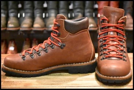 【EU42 良品】DIEMME ディエッメ マウンテンブーツ ブラウン 茶 ビブラム100 トレッキング 編み上げ ブーツ HOPESMORE