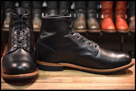 【11D 美品 24年】レッドウィング 9423 ベックマン 黒 ブラック エクスカリバー プレーントゥ 9414 9014 ブーツ redwing HOPESMORE