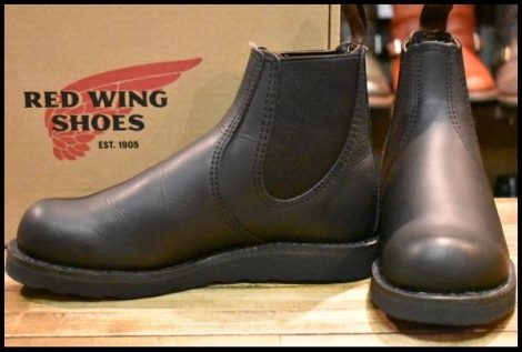【7D 箱付 美品 24年】レッドウィング 3194 クラシックチェルシー サイドゴア ブラック ハーネス 黒 ブーツ redwing HOPESMORE
