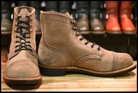 【7D 美品 22年】レッドウィング 8087 アイアンレンジャー ミュールスキナーラフアウト 編み上げ ブーツ redwing HOPESMORE