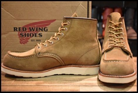 【9.5D 箱付 美品 24年】レッドウィング 8881 アイリッシュセッター オリーブモハヴェ 編み上げ モックトゥ ブーツ redwing HOPESMORE