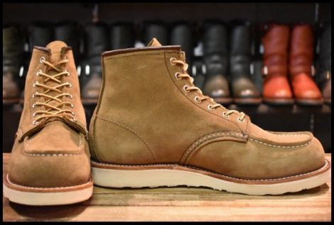 【9.5D 箱付 美品 24年】レッドウィング 8881 アイリッシュセッター オリーブモハヴェ 編み上げ モックトゥ ブーツ redwing HOPESMORE