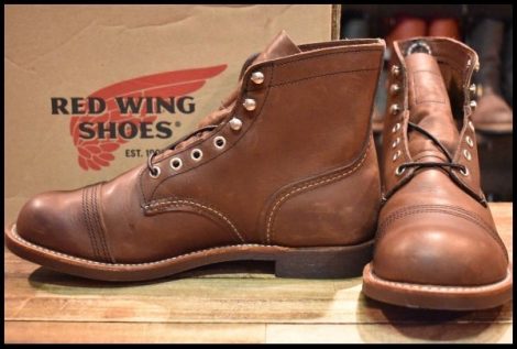 【9D 未使用 22年】レッドウィング 8111 アイアンレンジャー アンバー ハーネス キャップトゥ ブラウン ブーツ redwing HOPESMORE