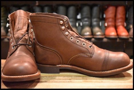 【9D 未使用 22年】レッドウィング 8111 アイアンレンジャー アンバー ハーネス キャップトゥ ブラウン ブーツ redwing HOPESMORE
