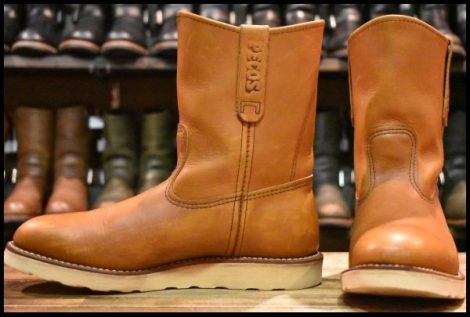 【8E 良品 13年】レッドウィング 866 ペコス 茶 オロイジナル プルオン クッションソール ブーツ redwing pecos HOPESMORE