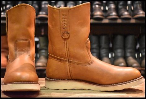 【8E 良品 13年】レッドウィング 866 ペコス 茶 オロイジナル プルオン クッションソール ブーツ redwing pecos HOPESMORE