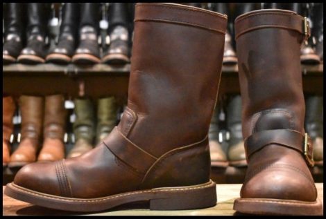 【8D 良品 11年】レッドウィング 8121 エンジニア アイアンスミス アンバーハーネスプルアップレザー 茶 ブーツ redwing HOPESMORE
