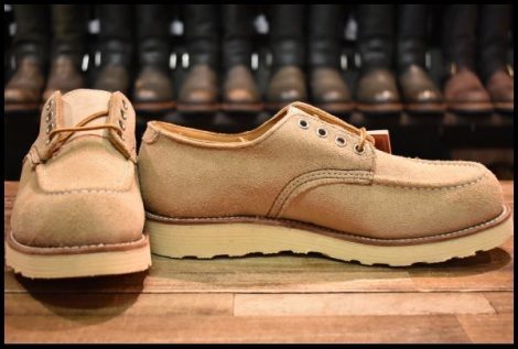【9D DEAD 羽タグ 90’S】レッドウィング 8105 スエード オックスフォード タンラフアウト モックトゥ 短靴 ブーツ redwing HOPESMORE