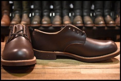 【8.5D DEAD 羽タグ 98年】レッドウィング 8100 オックスフォード ガラスレザー コレクテッドグレイン フォアマン redwing HOPESMORE