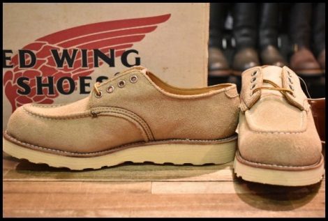【9D DEAD 羽タグ 90’S】レッドウィング 8105 スエード オックスフォード タンラフアウト モックトゥ 短靴 ブーツ redwing HOPESMORE