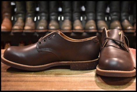 【8.5D DEAD 羽タグ 98年】レッドウィング 8100 オックスフォード ガラスレザー コレクテッドグレイン フォアマン redwing HOPESMORE