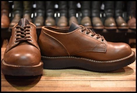【UK5.5 良品】VIBERG ヴァイバー オックスフォード 145 ビブラム2021 ブラウン 短靴 ブーツ ヴァイバーグ HOPESMORE