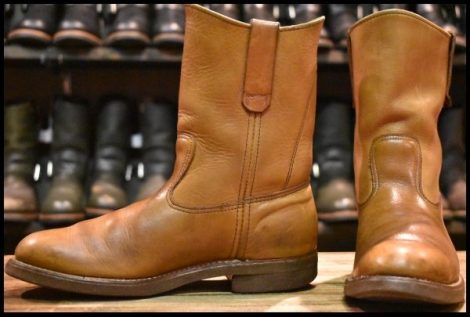 【6.5D 良品 生産国表記無し羽タグ 60‘s70’S】レッドウィング 1166 ペコス 茶 ブラウン ベルバリタン ブーツ redwing pecos HOPESMORE