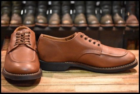 【8.5D 良品 17年】レッドウィング 8071 1930’s スポーツ オックスフォード シガーリタン 茶 モックトゥ 短靴 ブーツ redwing HOPESMORE
