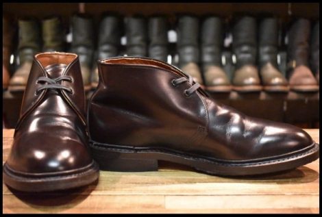 【8.5D 箱付 美品 15年】レッドウィング 9095 キャバリー チャッカ 茶 ブラウン シガー エスカイヤ 短靴 ブーツ redwing HOPESMORE