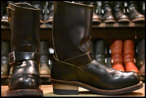 【8D 箱付 良品 14年】レッドウィング 9268 エンジニア 黒 ブラック クローンダイク スチールトゥ ブーツ redwing HOPESMORE