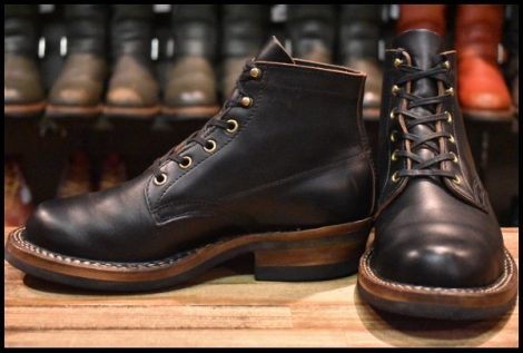 【6E 美品】WHITE’S ホワイツ セミドレス ブラック クロムエクセル 黒 ビブラム700シングル 編み上げ レースアップ ブーツ HOPESMORE