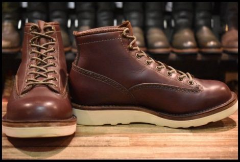 【8E 箱付 良品 19年】WESCO ウエスコ カスタムジョブマスター ブラウン 茶 レースアップ 編み上げ ブーツ HOPESMORE