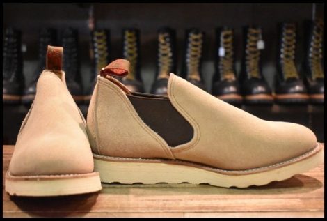 【8E DEAD 98年】レッドウィング 8148 ロメオ サイドゴア タンラフアウト ローカット 短靴 ベージュ ブーツ redwing HOPESMORE