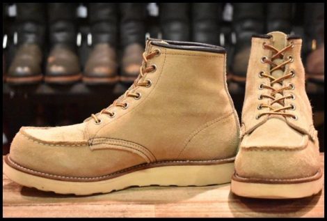 【7E 良品 羽タグ】レッドウィング 8173 スエード アイリッシュセッター タン ラフアウト モックトゥ ブーツ redwing HOPESMORE