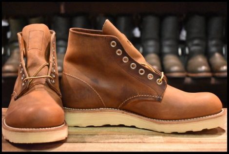 【7D 箱付 未使用 10年】レッドウィング 9111 アイリッシュセッター 茶 カッパー ラフ＆タフ プレーントゥ ブーツ redwing HOPESMORE
