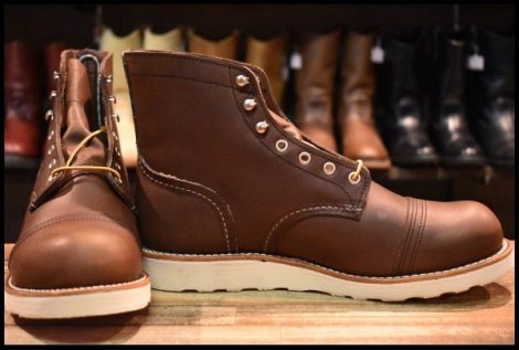 【9D 箱付 未使用 23年】レッドウィング 8088 アイアンレンジャー アンバーハーネス 茶 編み上げ レースアップ ブーツ redwing HOPESMORE