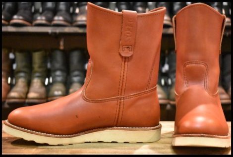 【8.5E 美品 11年】レッドウィング 8866 ペコス 赤茶 オロラセット クッションソール プルオン ブーツ redwing pecos HOPESMORE