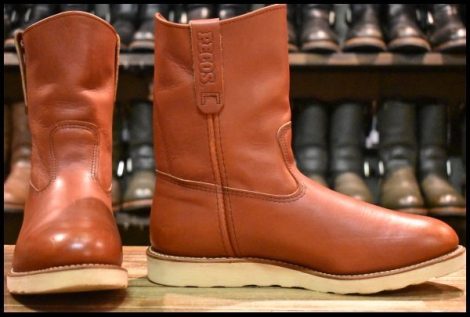 【9E 箱付 良品 14年】レッドウィング 8866 ペコス 赤茶 オロラセット クッションソール ブーツ redwing HOPESMORE