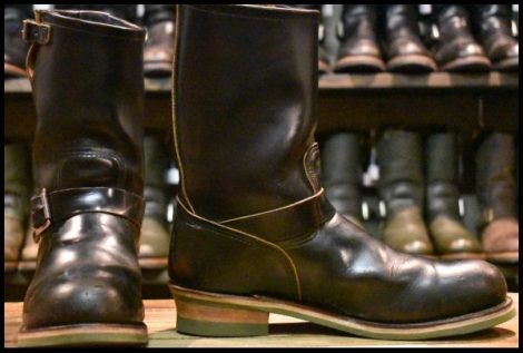 【10D 箱付 良品 14年 カスタム】レッドウィング 9268 エンジニア 黒 ブラック クローンダイク スチールトゥ ブーツ redwing HOPESMORE