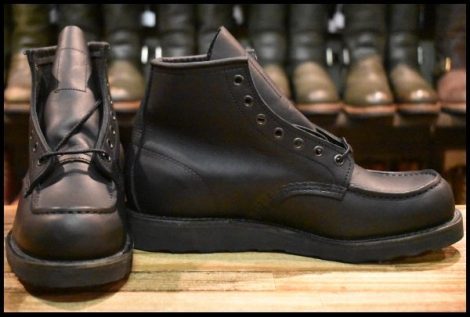 【9D 未使用 24年】レッドウィング 8074 アイリッシュセッター 黒 ブラックハーネス モックトゥ 編み上げ ブーツ redwing HOPESMORE