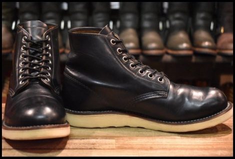 【8D 中古 12年】レッドウィング 9870 アイリッシュセッター ブラック クローンダイク 黒 編み上げ ブーツ redwing HOPESMORE