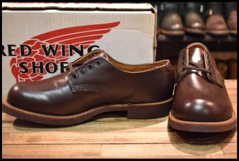 【8D 箱付 DEAD 羽タグ 98年】レッドウィング 8100 オックスフォード ガラスレザー コレクテッドグレイン フォアマン redwing HOPESMORE