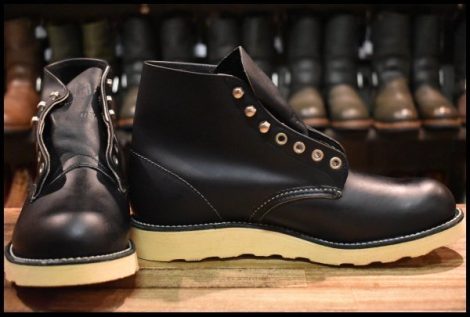 【8D 箱付 DEAD 羽タグ 97年】レッドウィング 8165 アイリッシュセッター 黒 ブラッククローム プレーントゥ ブーツ redwing HOPESMORE