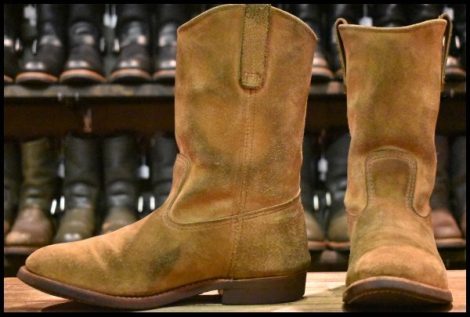 【9E 良品 25年】レッドウィング 8060 スエード ペコス ホーソーン ミュールスキナー 8156 ブーツ redwing pecos HOPESMORE
