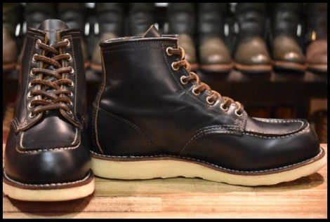 【7E 良品 12年】レッドウィング 9874 アイリッシュセッター ブラック クローンダイク モックトゥ 黒 ブーツ redwing HOPESMORE