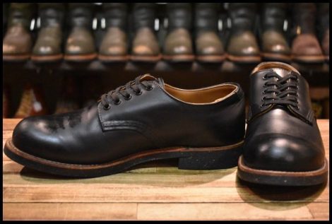 【8D 良品 18年】レッドウィング 8054 フォアマン オックスフォード ブラッククローム 短靴 ローカット ブーツ 8051 redwing HOPESMORE