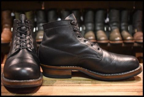 【11E 箱付 美品】WHITE’S ホワイツ 2332M-HEEL セミドレス ブラックドレス 黒 編み上げ ビブラム430シングル ブーツ HOPESMORE