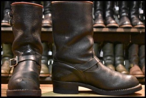 【11D 良品 13年】WESCO ウエスコ カスタムボス ブラック 黒 10インチハイト ビブラム430ダブル ブーツ BOSS エンジニア HOPESMORE
