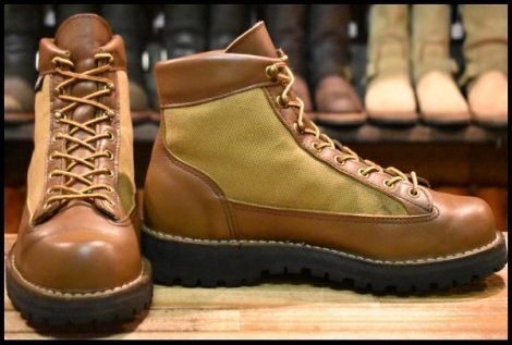 【7.5EE 良品 白タグ】Danner ダナーライト 30420X 茶 ブラウン カーキ ゴアテックス GORE-TEX 編み上げ ハイキング ブーツ HOPESMORE